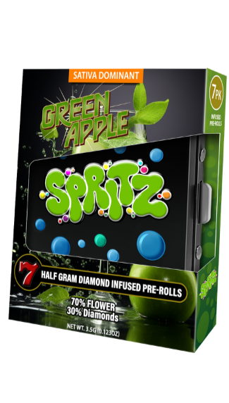 7pk Infused Preroll Green Apple Sativa