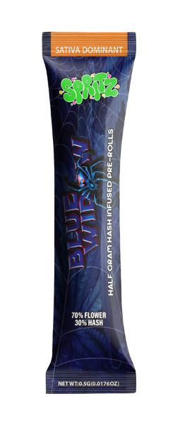 1pk Infused Preroll Blue Widow Sativa