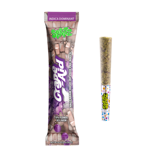 1pk Infused Preroll Grape-Aid Indica