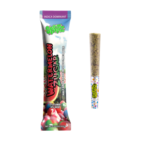 1pk Infused Preroll Watermelon Zugar Sativa