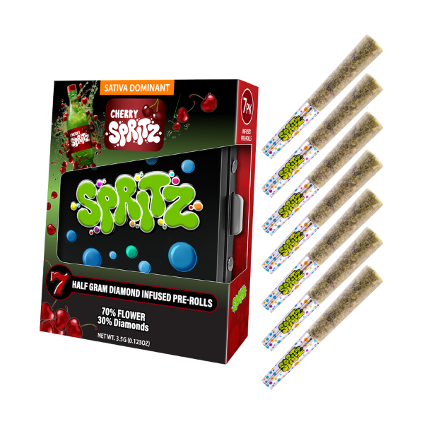 Spritz 7pk Infused Preroll Cherry Spritz Sativa