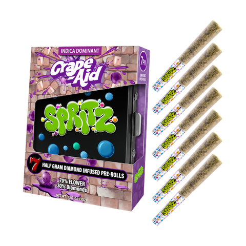Spritz 7pk Infused Preroll Grape-Aid Indica