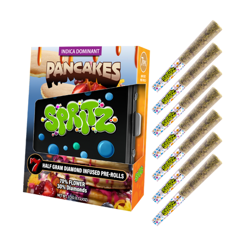 Spritz 7pk Infused Preroll Pancakes Indica
