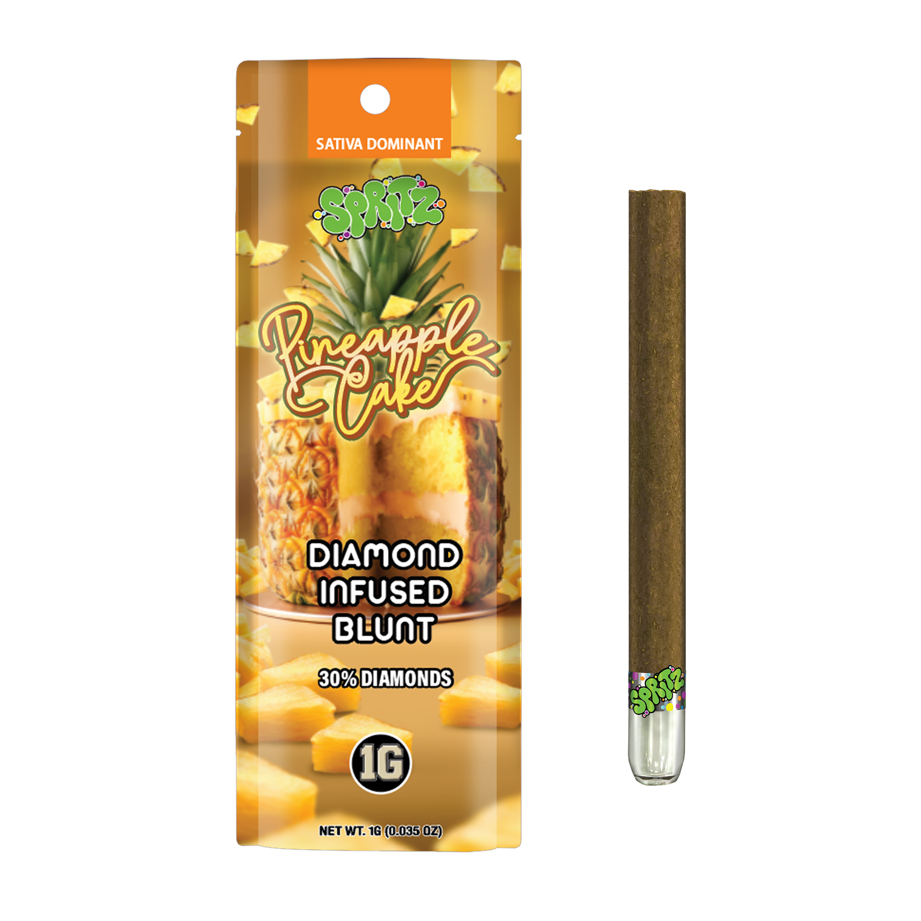 Spritz 1g Infused Blunt Pineapple Cake Sativa