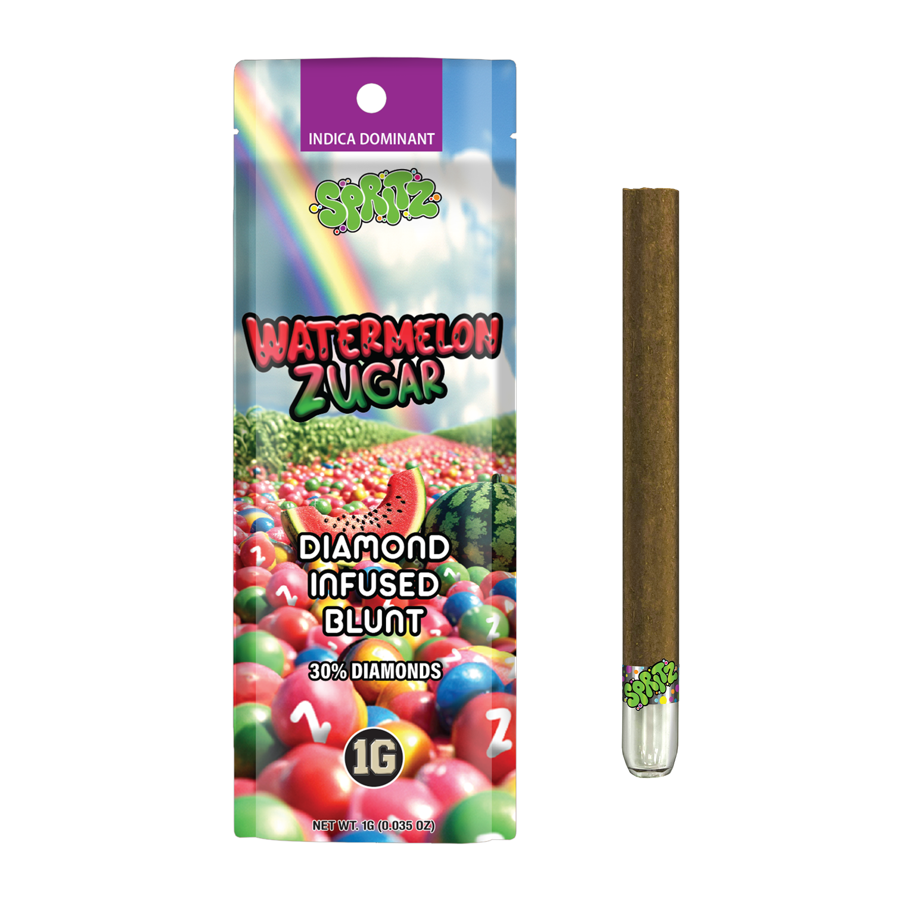 Spritz 1g Infused Blunt Watermelon Zugar Sativa