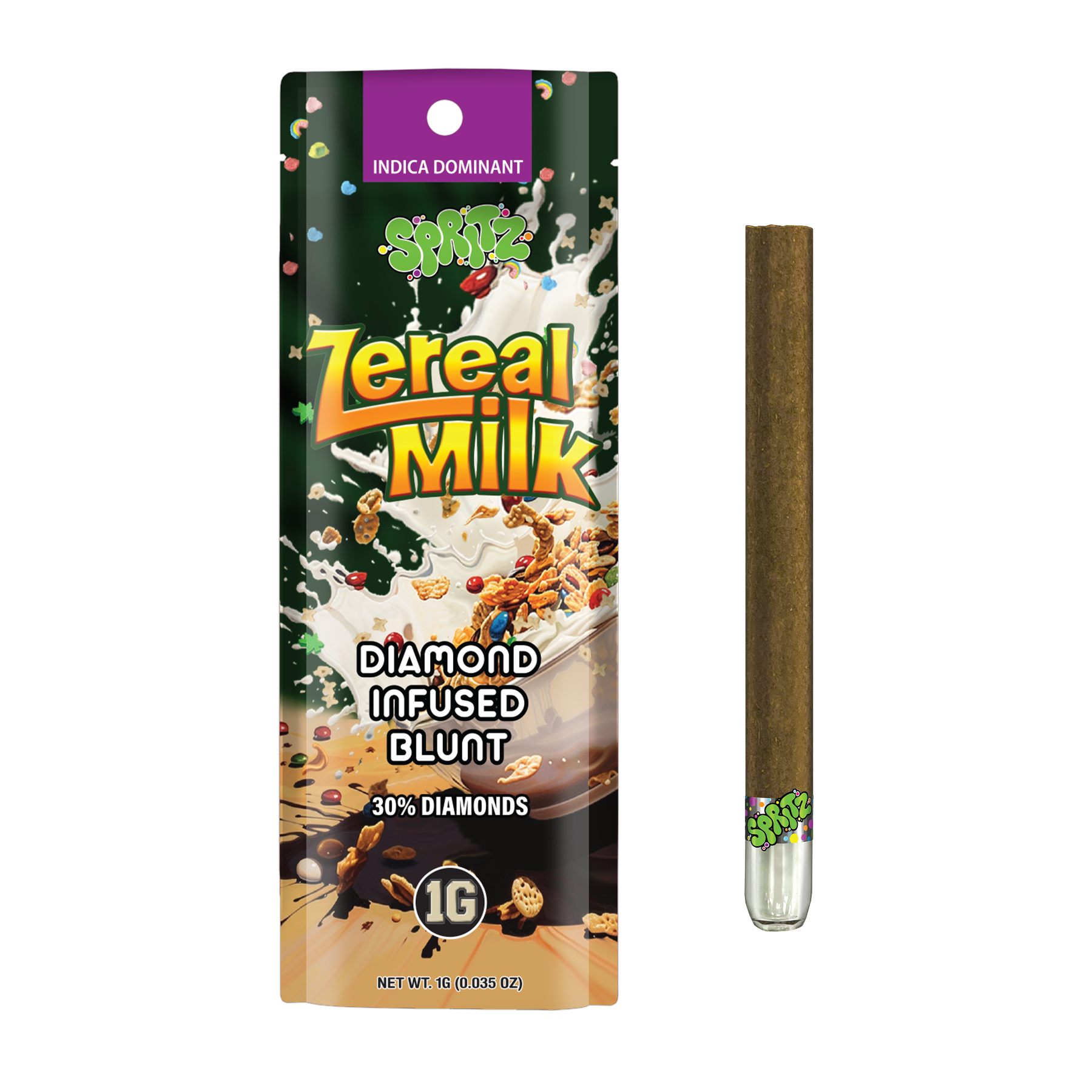 Spritz 1g Infused Blunt Zereal Milk Indica