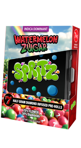 7pk Infused Preroll Watermelon Zugar Sativa